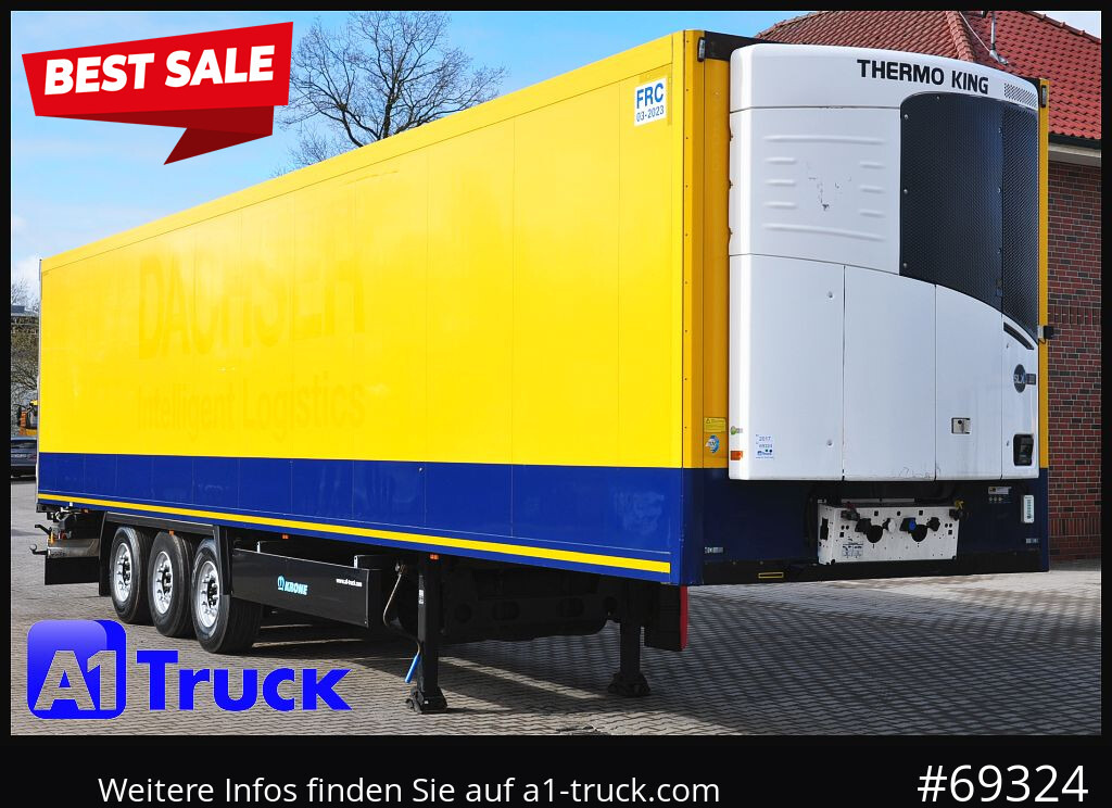 KRONE SD, ThermoKing SLX i 300, Doppelstock, 255.966km - Semirremolque frigorífico: foto 1 KRONE SD, ThermoKing SLX i 300, Doppelstock, 255.966km - Semirremolque frigorífico: foto 1