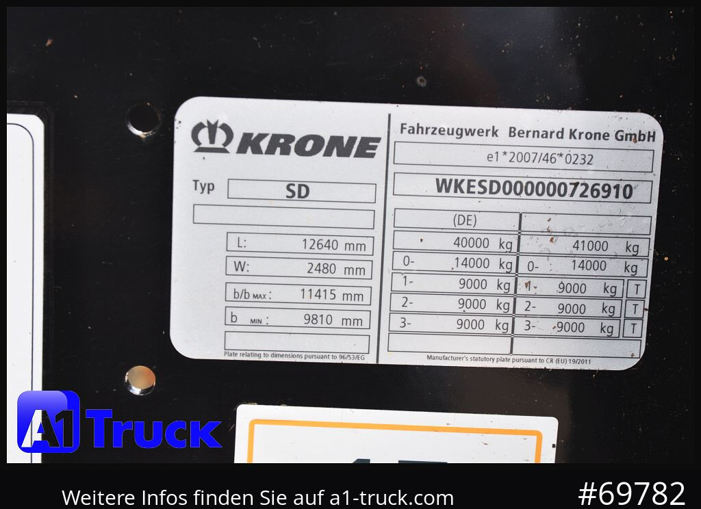 KRONE SDC, Containerchassis, 2x20/30/40 - Semirremolque portacontenedore/ Intercambiable: foto 5 KRONE SDC, Containerchassis, 2x20/30/40 - Semirremolque portacontenedore/ Intercambiable: foto 5