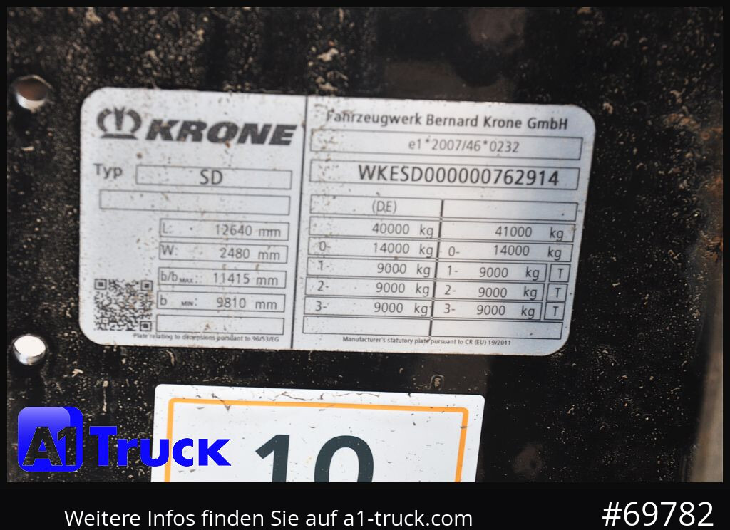 KRONE SDC, Containerchassis, 2x20/30/40 - Semirremolque portacontenedore/ Intercambiable: foto 4 KRONE SDC, Containerchassis, 2x20/30/40 - Semirremolque portacontenedore/ Intercambiable: foto 4