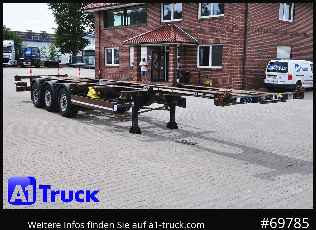 KRONE SDC, Lift SAF, 2x20/30/40 - Semirremolque portacontenedore/ Intercambiable: foto 1 KRONE SDC, Lift SAF, 2x20/30/40 - Semirremolque portacontenedore/ Intercambiable: foto 1