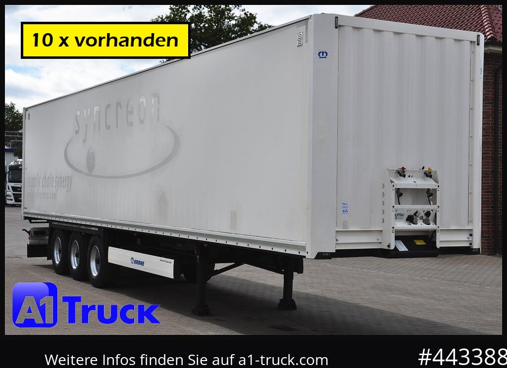 KRONE SDK 27, Koffer, 1 Vorbesitzer, Plywood, 10 x vorhanden - Semirremolque caja cerrada: foto 1 KRONE SDK 27, Koffer, 1 Vorbesitzer, Plywood, 10 x vorhanden - Semirremolque caja cerrada: foto 1