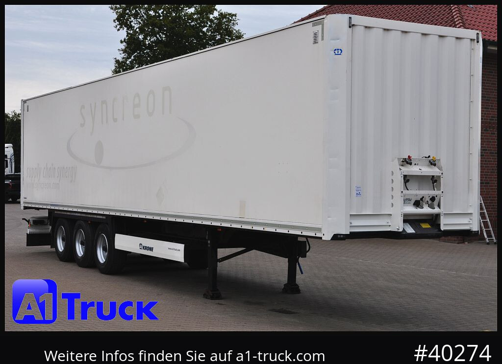KRONE SDK 27, Koffer, 1 Vorbesitzer, Plywood, - Semirremolque caja cerrada: foto 1 KRONE SDK 27, Koffer, 1 Vorbesitzer, Plywood, - Semirremolque caja cerrada: foto 1