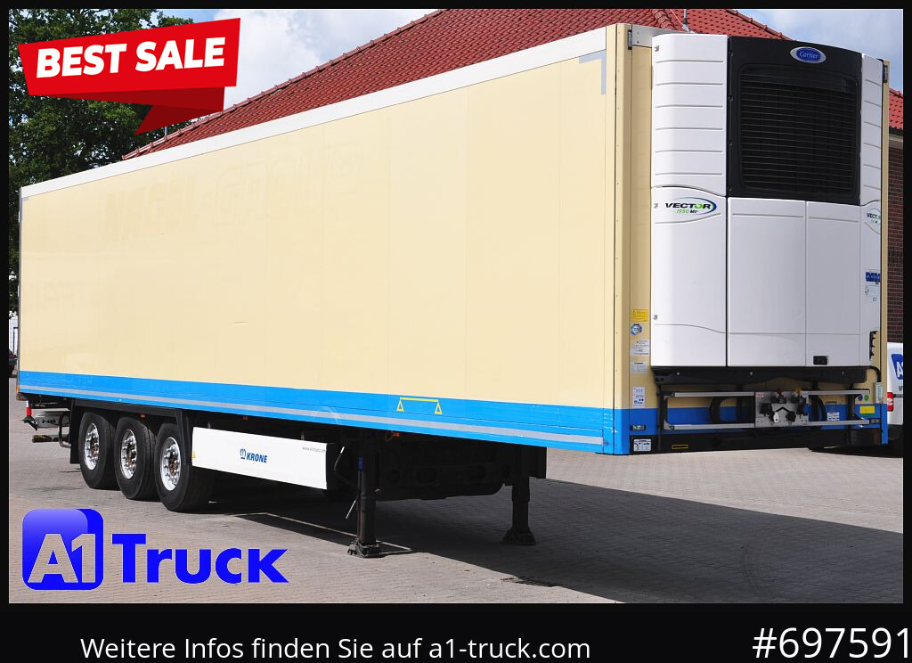 KRONE SDR 27 Carrier 1950 Mt. Doppelstock Lift, - Semirremolque frigorífico: foto 1 KRONE SDR 27 Carrier 1950 Mt. Doppelstock Lift, - Semirremolque frigorífico: foto 1