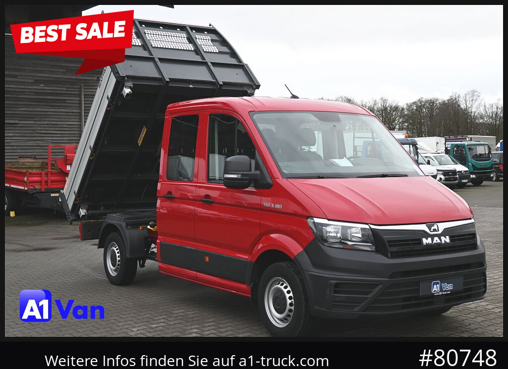 MAN TGE 3.180 Doka Kipper,Klima, AHK,Tüv Neu - Furgoneta basculante, Furgoneta combi: foto 1 MAN TGE 3.180 Doka Kipper,Klima, AHK,Tüv Neu - Furgoneta basculante, Furgoneta combi: foto 1
