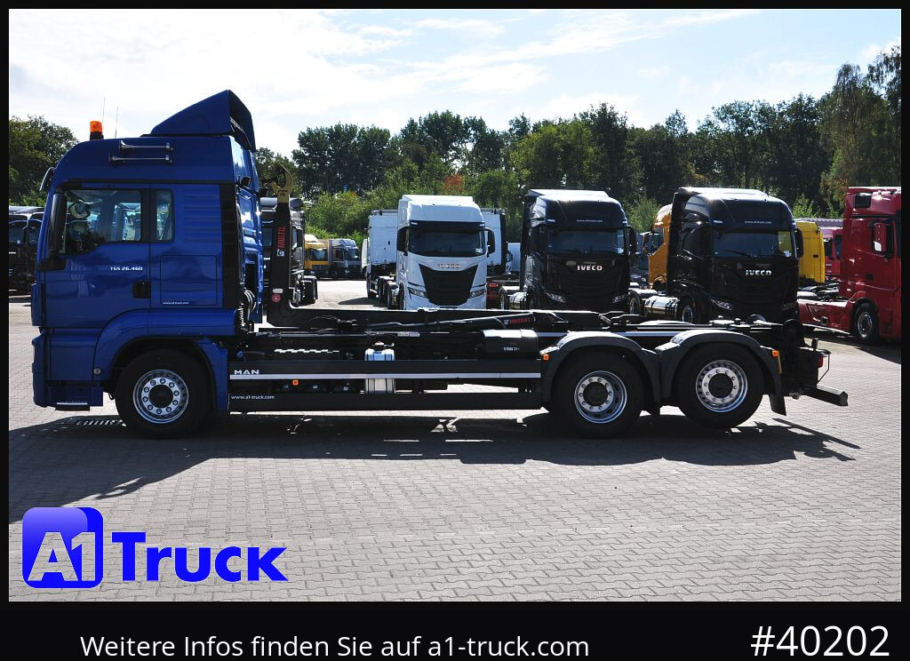 Camión multibasculante MAN TGS 26.460 BL, Hiab Multilift, Lenkachse, 213.936km: foto 12