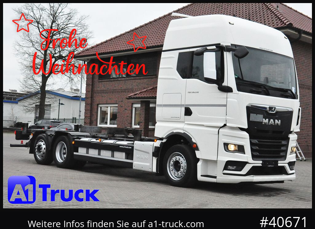 MAN TGX, 26,510, Multiwechsleer 2x AHK, Intarder, - Camión portacontenedore/ Intercambiable: foto 1 MAN TGX, 26,510, Multiwechsleer 2x AHK, Intarder, - Camión portacontenedore/ Intercambiable: foto 1