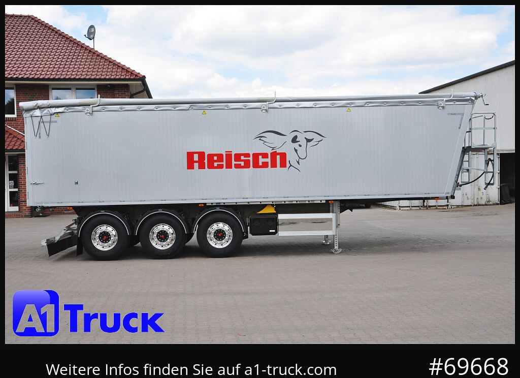 Semirremolque volquete nuevo REISCH RHKS, Alu-Kippmulde 50m³, NEU Kombitüren, Alufelgen, Liftachse,: foto 8