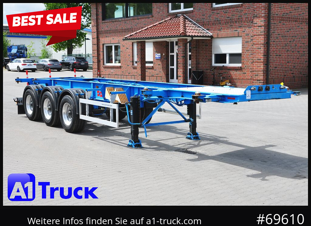 ROHR ADR, Alufelgen, 20- 30 Fuss Container - Semirremolque portacontenedore/ Intercambiable: foto 1 ROHR ADR, Alufelgen, 20- 30 Fuss Container - Semirremolque portacontenedore/ Intercambiable: foto 1