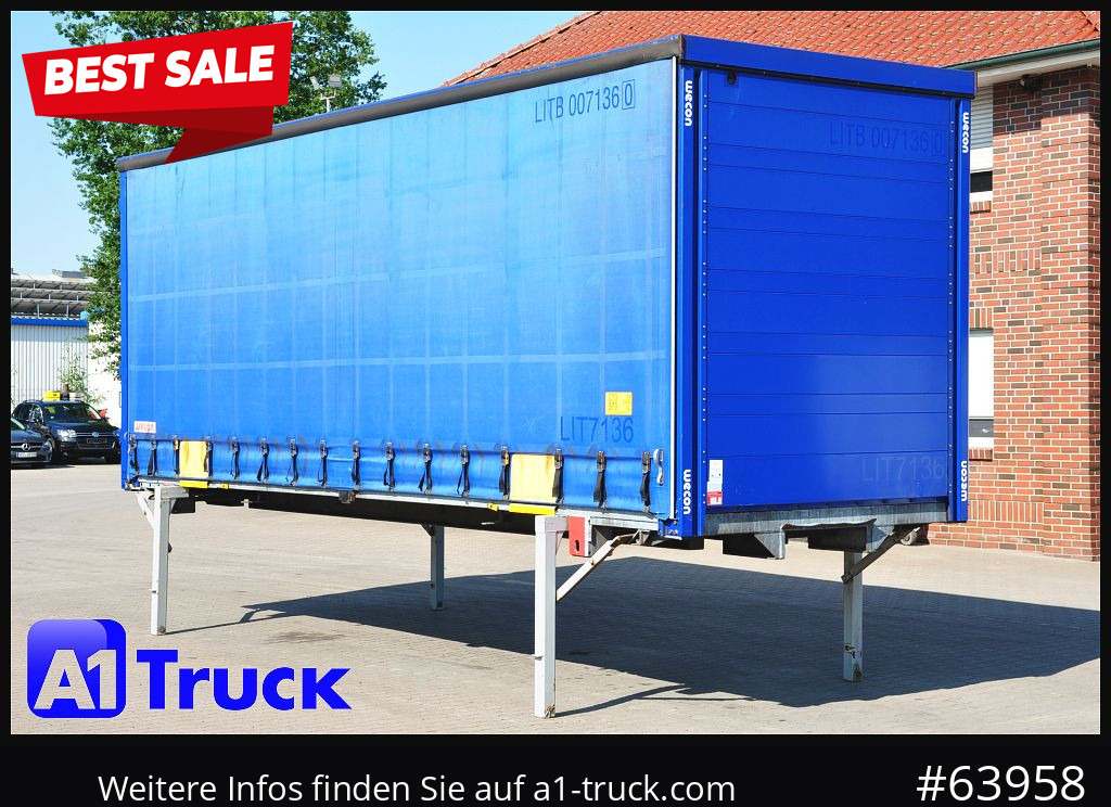 Toldo carrocería WECON WPR 7,82 BDF Jumbo verzinkt, Code XL, VDI 2700: foto 1