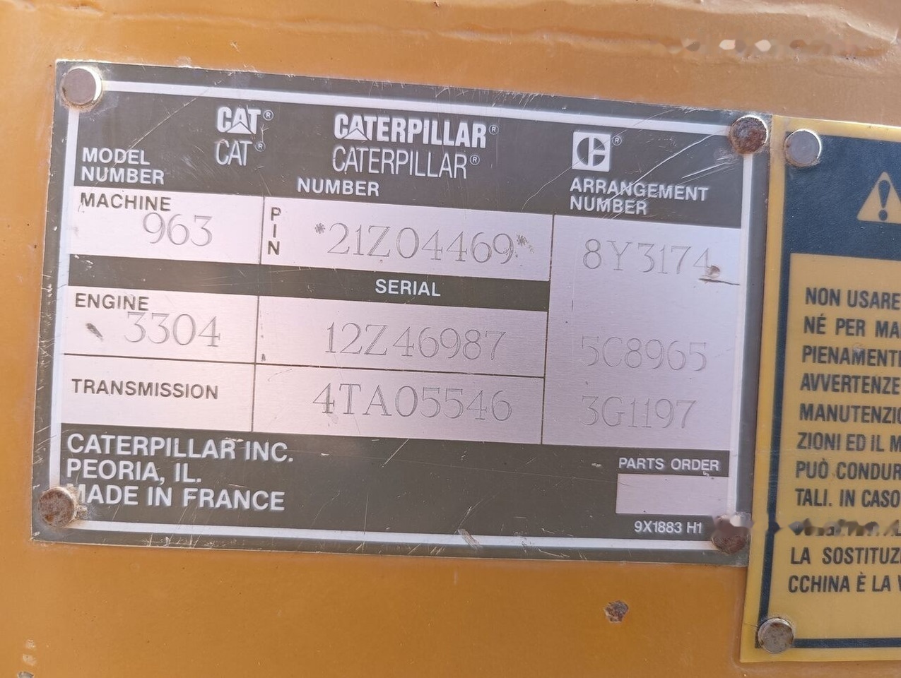 Caterpillar 963 - Cargadora de cadenas: foto 5 Caterpillar 963 - Cargadora de cadenas: foto 5