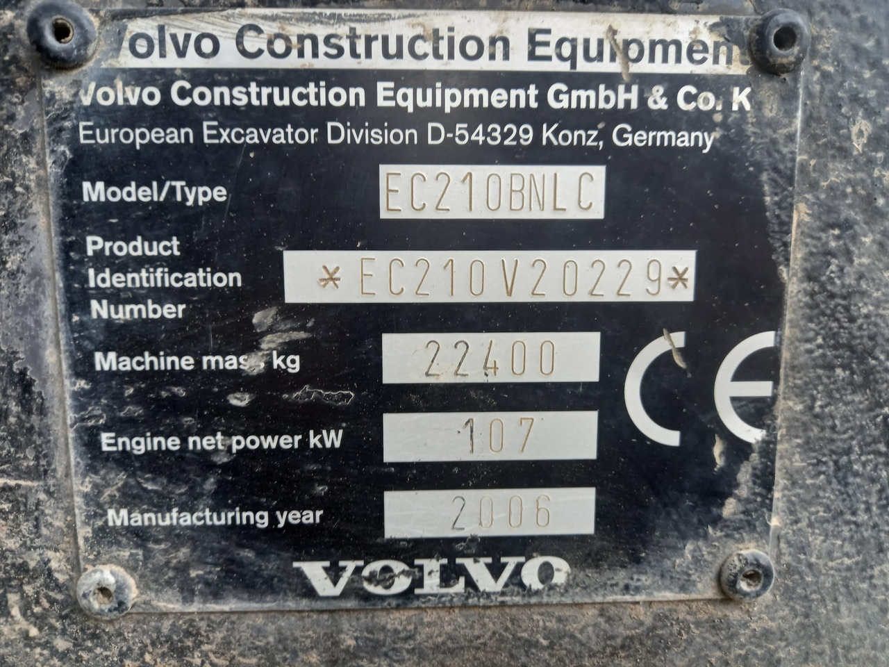 VOLVO EC210B NLC Escavatore cingolato usato in buone condizioni. - Otros maquinaria: foto 5 VOLVO EC210B NLC Escavatore cingolato usato in buone condizioni. - Otros maquinaria: foto 5