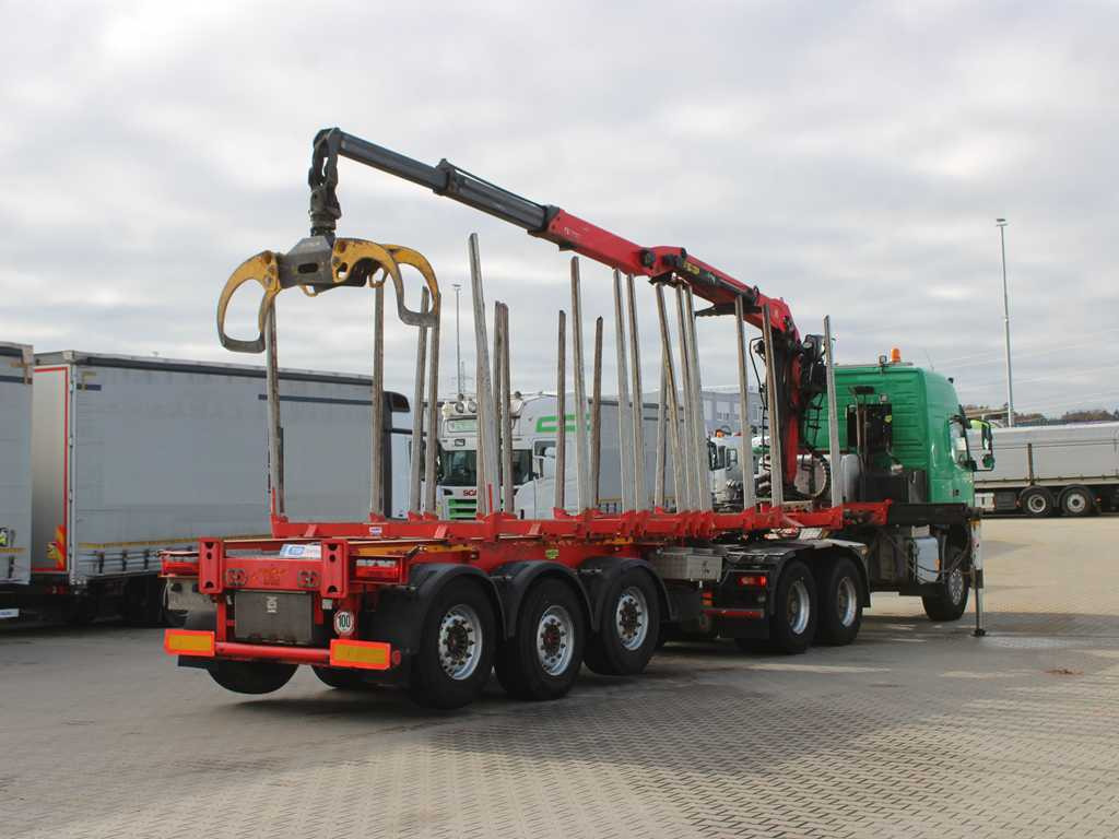 Volvo FM 540, EURO 6, 6X6, VEB+, HYDRAULIC ARM PALFINGER Q170Z96 - Cabeza tractora, Semirremolque maderero: foto 5 Volvo FM 540, EURO 6, 6X6, VEB+, HYDRAULIC ARM PALFINGER Q170Z96 - Cabeza tractora, Semirremolque maderero: foto 5