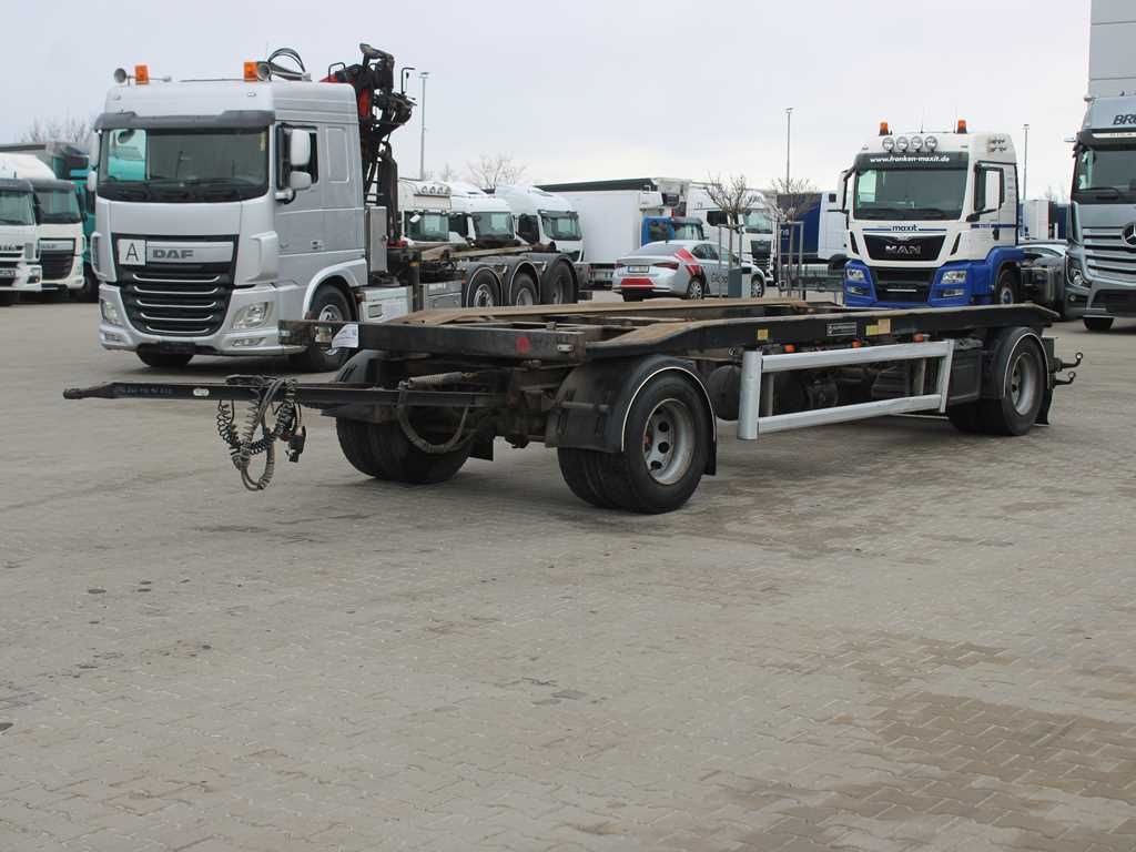 Hüffermann HAR 18.70, AXLES SAF, PNEU 80% - Remolque multilift/ Portacontenedores de cadenas: foto 1 Hüffermann HAR 18.70, AXLES SAF, PNEU 80% - Remolque multilift/ Portacontenedores de cadenas: foto 1