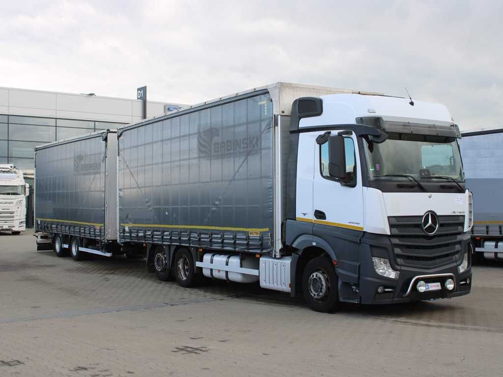 Mercedes-Benz Actros 2545, TRANZIT SET, LIFTING AXLE, EURO 6 - Camión lona: foto 2 Mercedes-Benz Actros 2545, TRANZIT SET, LIFTING AXLE, EURO 6 - Camión lona: foto 2