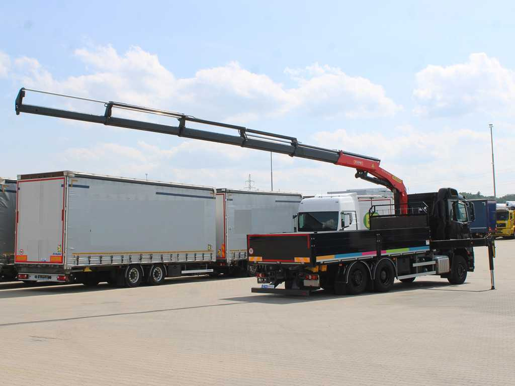 Mercedes-Benz Arocs 2542, 6X2, EURO 6, SIDE PANEL, NAVIGATION, CAMERA, PALFINGER PK 24.001 SLD5 - Camión caja abierta, Camión grúa: foto 4 Mercedes-Benz Arocs 2542, 6X2, EURO 6, SIDE PANEL, NAVIGATION, CAMERA, PALFINGER PK 24.001 SLD5 - Camión caja abierta, Camión grúa: foto 4