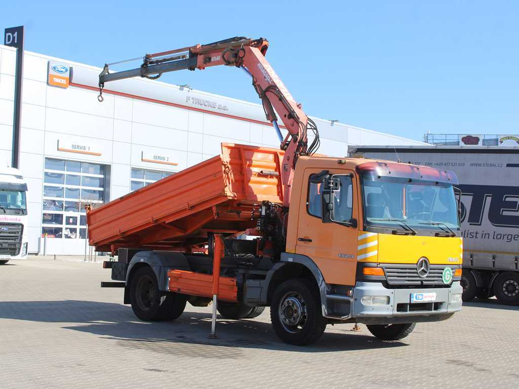 Mercedes-Benz Atego 1523, HYDRAULIC ARM ATLAS 60.1, THREE-SIDED - Camión volquete, Camión grúa: foto 3 Mercedes-Benz Atego 1523, HYDRAULIC ARM ATLAS 60.1, THREE-SIDED - Camión volquete, Camión grúa: foto 3