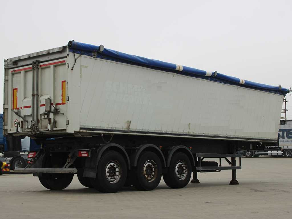 Schmitz SKI 24 SL 10.5, AXLES 9t, 49m³, LIFTING AXLE, ALUMINUM BODY - Semirremolque volquete: foto 3 Schmitz SKI 24 SL 10.5, AXLES 9t, 49m³, LIFTING AXLE, ALUMINUM BODY - Semirremolque volquete: foto 3