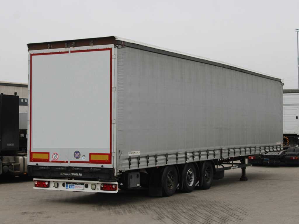 Schwarzmüller SPA 3/E, MULTILOCK, LOWDECK, LIFTING AXLE, LIFTING ROOF - Semirremolque lona: foto 4 Schwarzmüller SPA 3/E, MULTILOCK, LOWDECK, LIFTING AXLE, LIFTING ROOF - Semirremolque lona: foto 4