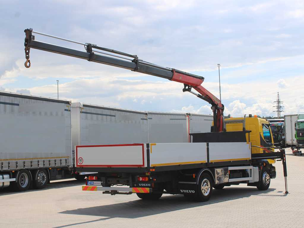 Volvo FL 250, EURO 6, SIDES, CAMERA, HYDRAULIC ARM PALFINGER PK 9002 EH - Camión caja abierta, Camión grúa: foto 4 Volvo FL 250, EURO 6, SIDES, CAMERA, HYDRAULIC ARM PALFINGER PK 9002 EH - Camión caja abierta, Camión grúa: foto 4