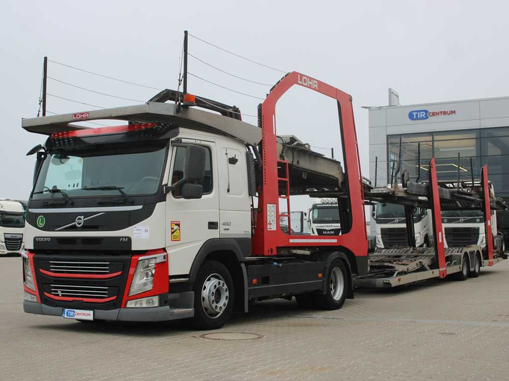 Volvo FM 460, EURO 6, VEB+, INDEPENDENT AIR CONDITIONING, + LOHR (2006) - Camión portavehículos: foto 1 Volvo FM 460, EURO 6, VEB+, INDEPENDENT AIR CONDITIONING, + LOHR (2006) - Camión portavehículos: foto 1