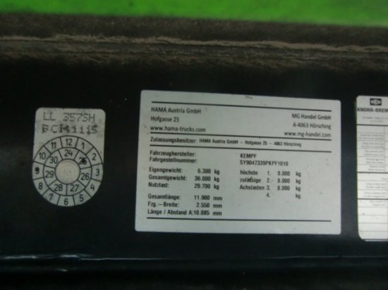 Semirremolque volquete Kempf SKM 39 Alu-Kastenmulde 55m³ Rollplane: foto 8
