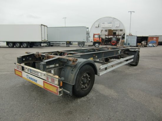 Krone Maxi Lafette BPW Achsen 3 Stück - Remolque portacontenedore/ Intercambiable: foto 4 Krone Maxi Lafette BPW Achsen 3 Stück - Remolque portacontenedore/ Intercambiable: foto 4