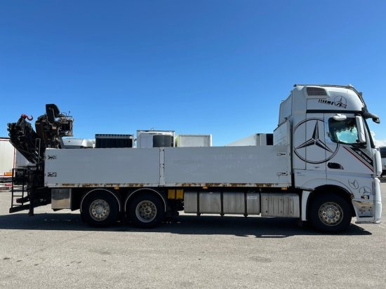Mercedes-Benz Actros 2545 L 6x2, Retarder, Pritsche, Hiab XS 166 D-4 PRO, E5 - Camión caja abierta, Camión grúa: foto 4 Mercedes-Benz Actros 2545 L 6x2, Retarder, Pritsche, Hiab XS 166 D-4 PRO, E5 - Camión caja abierta, Camión grúa: foto 4