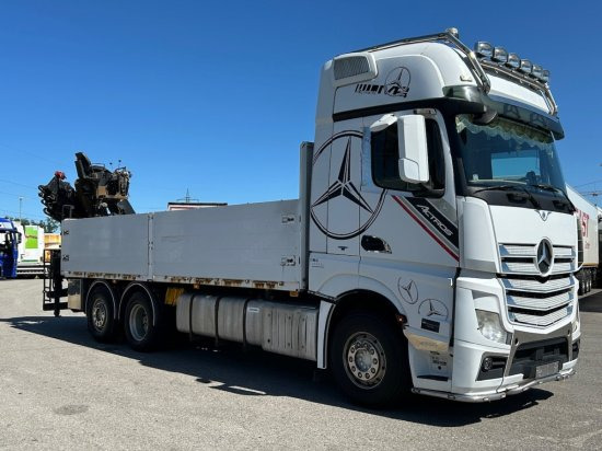 Mercedes-Benz Actros 2545 L 6x2, Retarder, Pritsche, Hiab XS 166 D-4 PRO, E5 - Camión caja abierta, Camión grúa: foto 3 Mercedes-Benz Actros 2545 L 6x2, Retarder, Pritsche, Hiab XS 166 D-4 PRO, E5 - Camión caja abierta, Camión grúa: foto 3