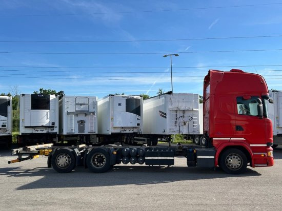 Scania R410 6x2 Topline, BDF, E6, Automatik, Redarter, Standklima, Liftachse - Camión portacontenedore/ Intercambiable: foto 4 Scania R410 6x2 Topline, BDF, E6, Automatik, Redarter, Standklima, Liftachse - Camión portacontenedore/ Intercambiable: foto 4