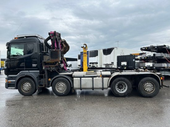 Camión multibasculante, Camión grúa Scania R560 8x2, Schrottkran, E5, Lenk-Lift-Achse: foto 8