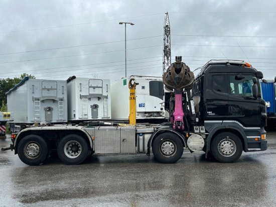 Camión multibasculante, Camión grúa Scania R560 8x2, Schrottkran, E5, Lenk-Lift-Achse: foto 7