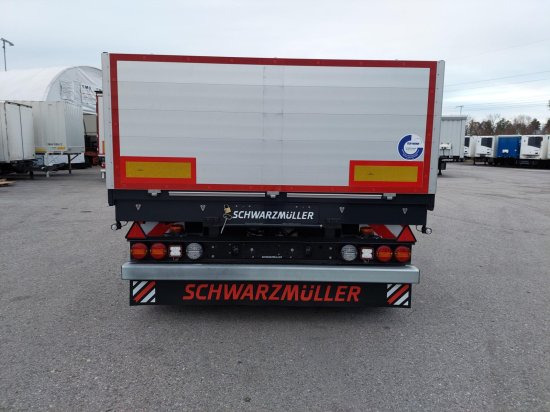 Schwarzmüller 2-Achs Jumbo-Baustoff-Plateauanhänger, BPW-Achsen, Alufelgen, - Remolque plataforma/ Caja abierta: foto 3 Schwarzmüller 2-Achs Jumbo-Baustoff-Plateauanhänger, BPW-Achsen, Alufelgen, - Remolque plataforma/ Caja abierta: foto 3