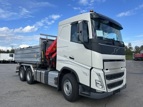 Volvo FH 500 3-Seiten Meiller Kipper mit Palfinger PK22002EH, Retarder, - Camión volquete: foto 3 Volvo FH 500 3-Seiten Meiller Kipper mit Palfinger PK22002EH, Retarder, - Camión volquete: foto 3