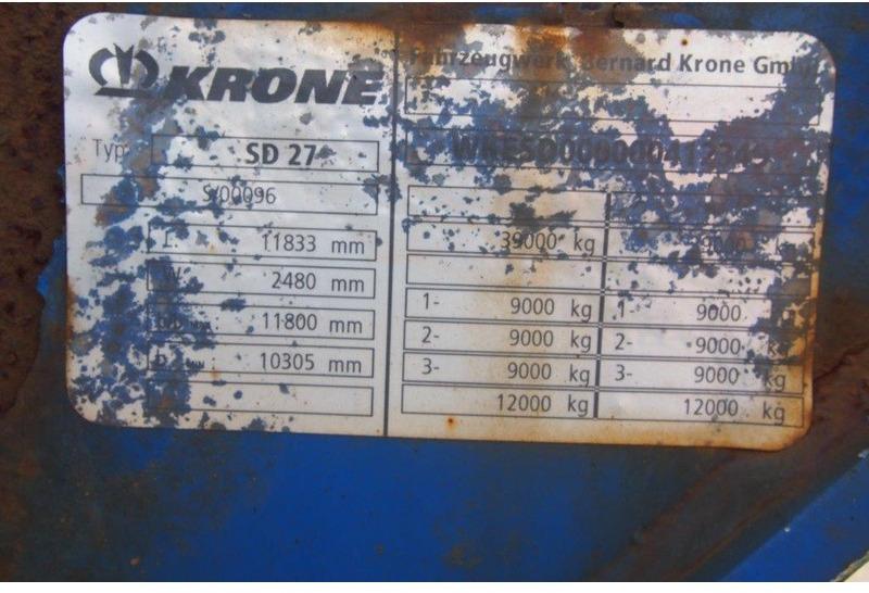 Semirremolque portacontenedore/ Intercambiable Krone Polyvalent skelet 20-30-40-45 ft: foto 16 Semirremolque portacontenedore/ Intercambiable Krone Polyvalent skelet 20-30-40-45 ft: foto 16