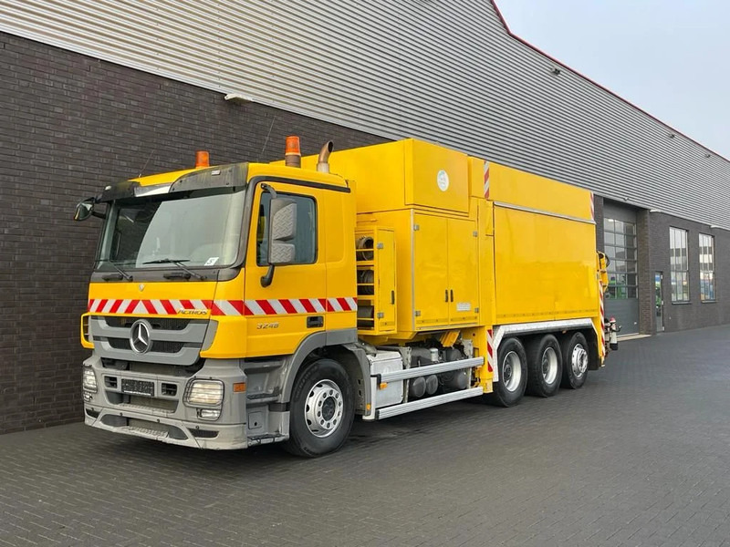 Mercedes-Benz Actros 3248 8X4 TRIDEM MTS DINO 12 SAUGBAGGER/SUCTIONEXAVATOR/GRONDZUIGER - Limpieza de alcantarillado: foto 2 Mercedes-Benz Actros 3248 8X4 TRIDEM MTS DINO 12 SAUGBAGGER/SUCTIONEXAVATOR/GRONDZUIGER - Limpieza de alcantarillado: foto 2