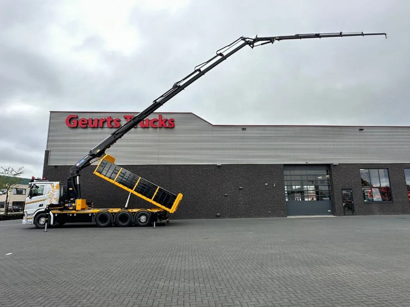 Scania R530 V8 NGS 8X4 TRIDEM MET HYVA 2Z KIPPER + HMF 5020-K6 + JIB FJ1000-K5 KRAAN/KRAN/CRANE/GRUA - Camión grúa: foto 1 Scania R530 V8 NGS 8X4 TRIDEM MET HYVA 2Z KIPPER + HMF 5020-K6 + JIB FJ1000-K5 KRAAN/KRAN/CRANE/GRUA - Camión grúa: foto 1