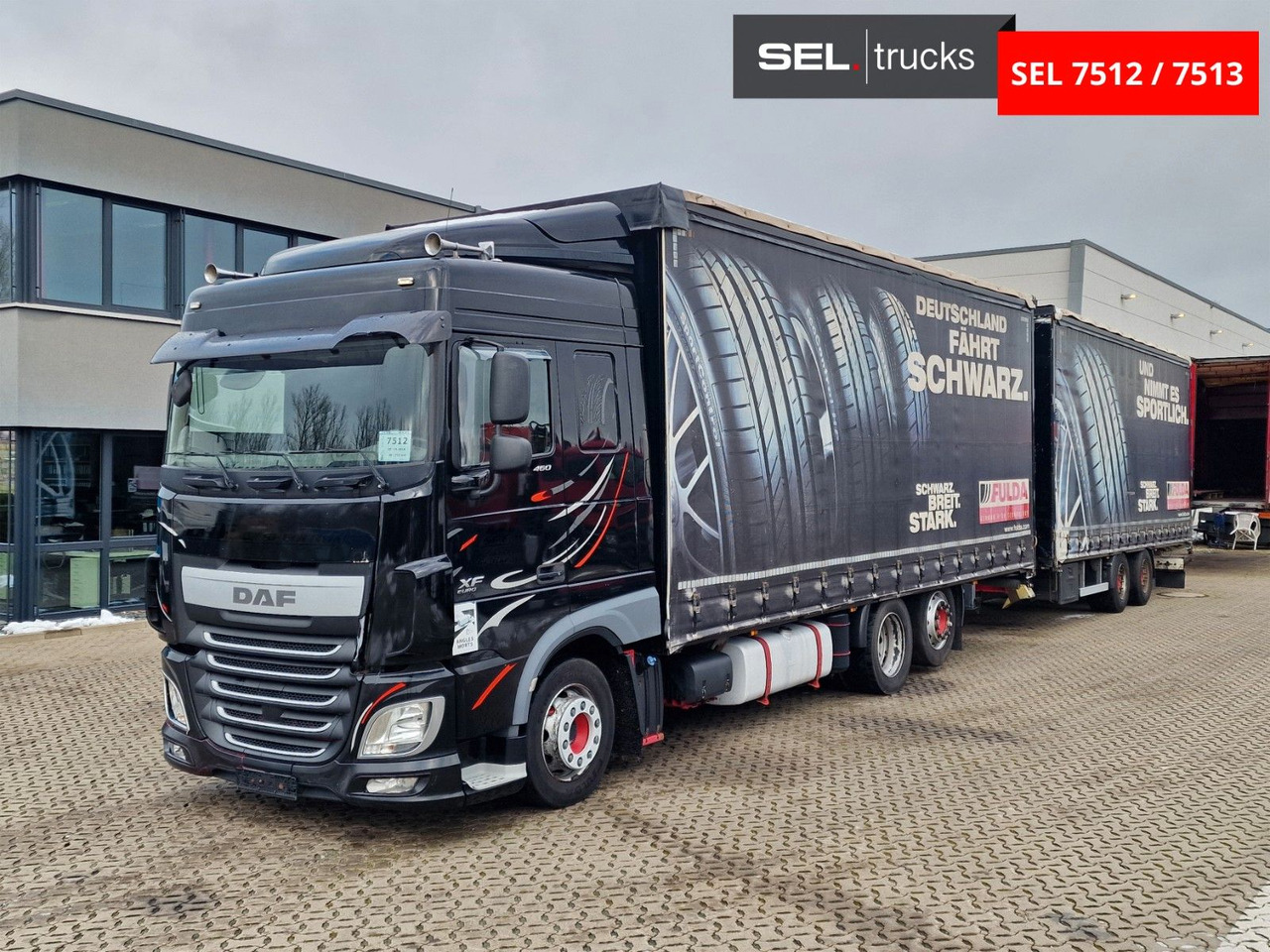 DAF XF 460 FAR / ZF Intarder / Durchladezug - Camión lona: foto 1 DAF XF 460 FAR / ZF Intarder / Durchladezug - Camión lona: foto 1