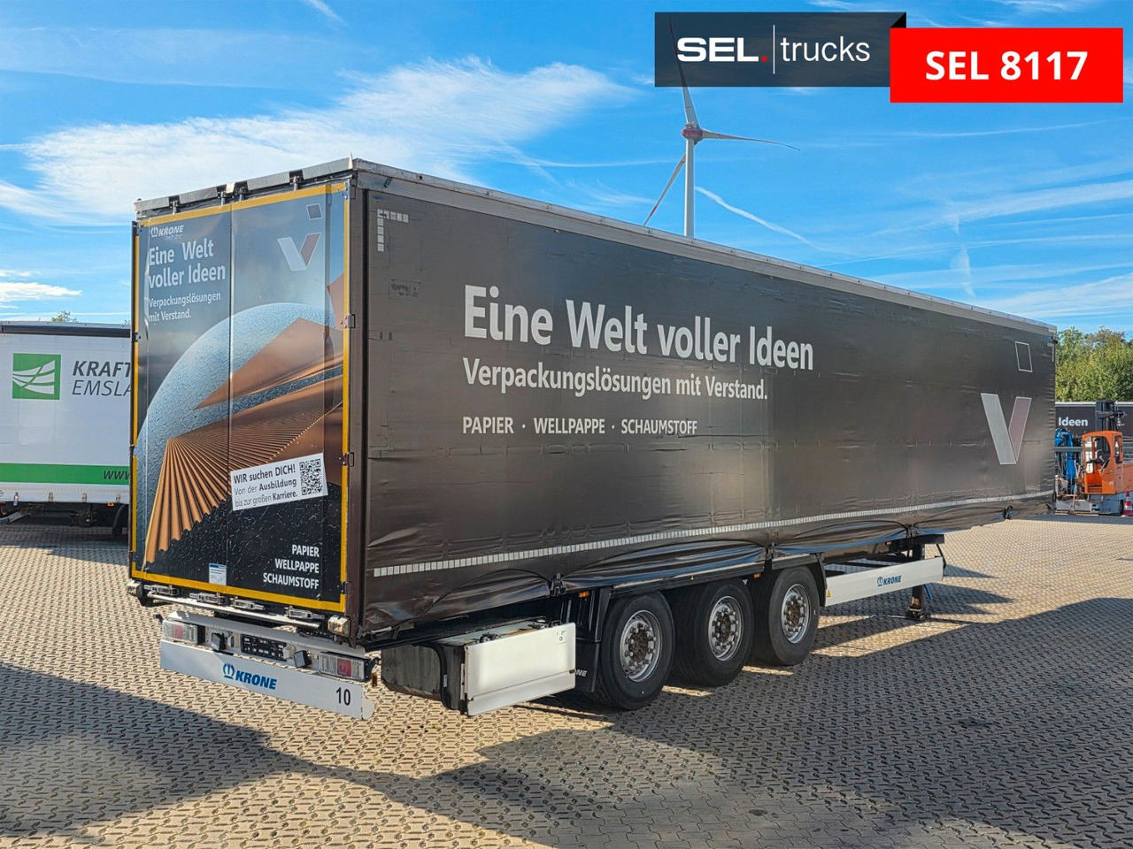 Krone SD / 2 Liftachsen / EDSCHA - Semirremolque lona: foto 5 Krone SD / 2 Liftachsen / EDSCHA - Semirremolque lona: foto 5