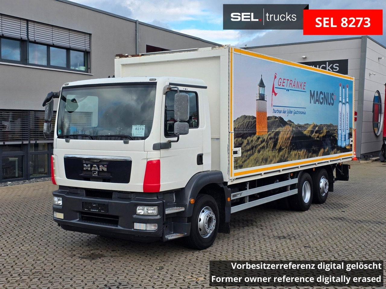 MAN TGM 22.290 6x2-4 LL / Ldbw / Rückfahrk. / Lenkac - Camión transporte de bebidas: foto 1 MAN TGM 22.290 6x2-4 LL / Ldbw / Rückfahrk. / Lenkac - Camión transporte de bebidas: foto 1