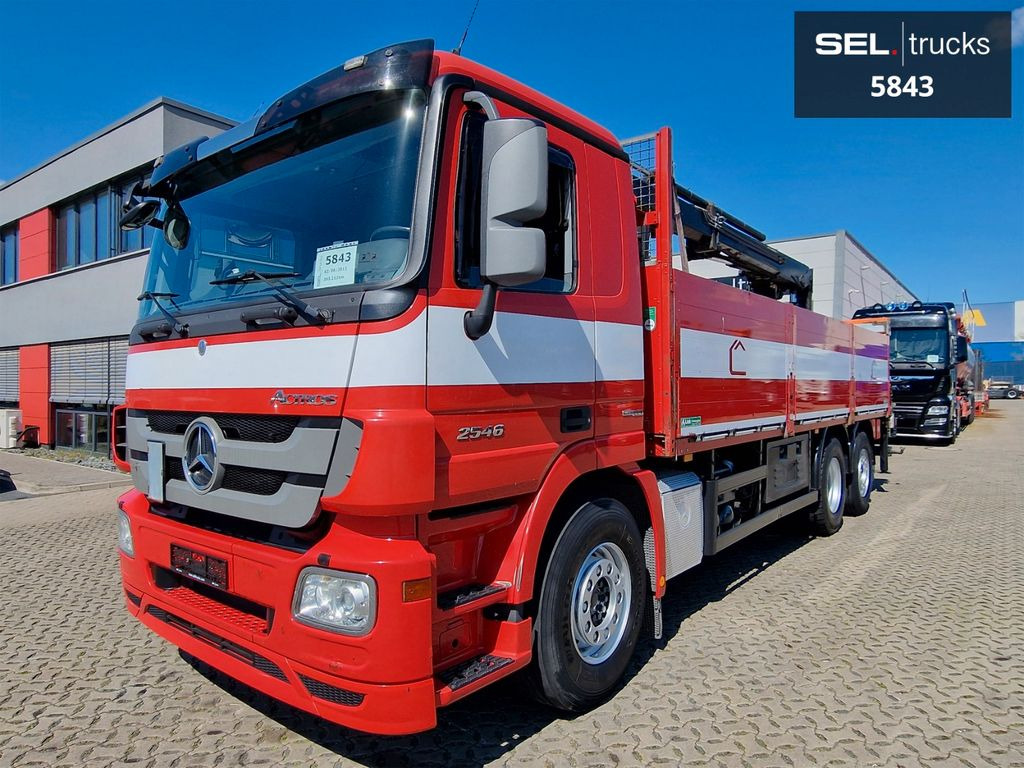 Mercedes-Benz Actros 2546 / HIAB 166K / ADC 4,1t / Lenkachse - Camión grúa, Camión caja abierta: foto 1 Mercedes-Benz Actros 2546 / HIAB 166K / ADC 4,1t / Lenkachse - Camión grúa, Camión caja abierta: foto 1