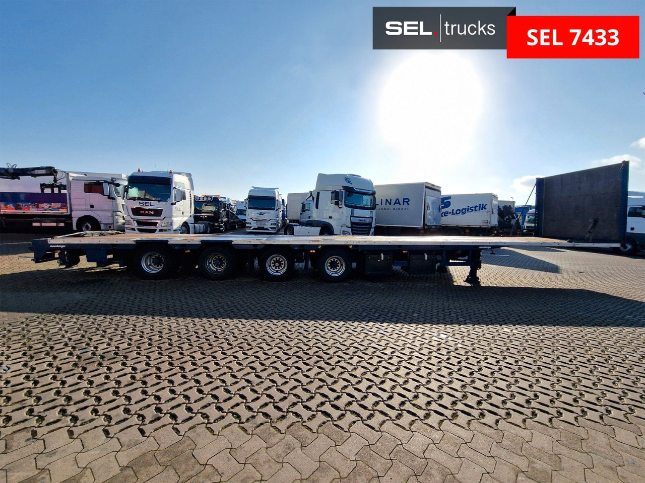 Meusburger MPS-4 / Lenkachse / Liftachse - Semirremolque plataforma/ Caja abierta: foto 5 Meusburger MPS-4 / Lenkachse / Liftachse - Semirremolque plataforma/ Caja abierta: foto 5