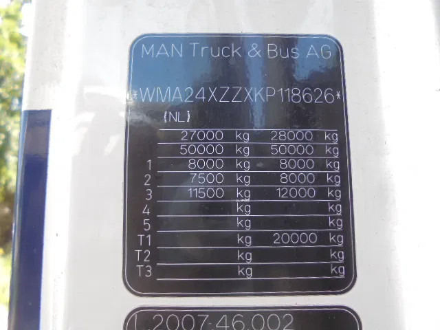 Cabeza tractora MAN TGX 26.500 XXL NL TRUCK SMART TACHO: foto 19