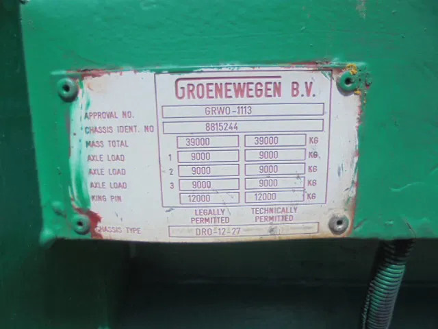 Semirremolque plataforma/ Caja abierta Groenewegen DRO-12-27: foto 14