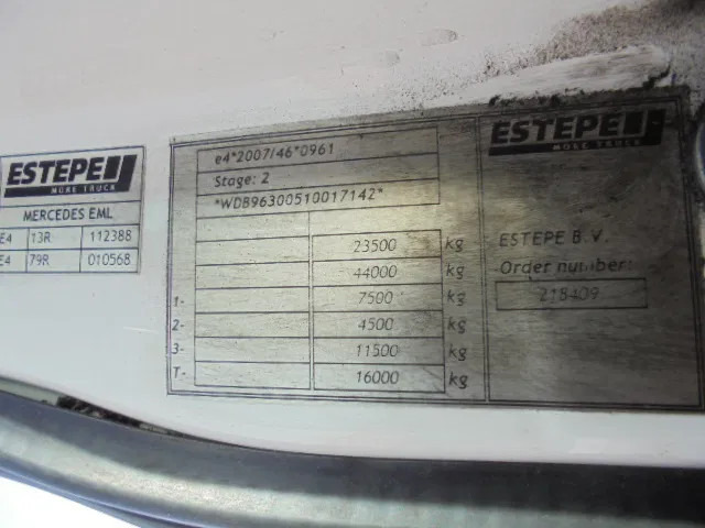 Camión chasis Mercedes-Benz Actros 2340 6X2 EUR 6: foto 16