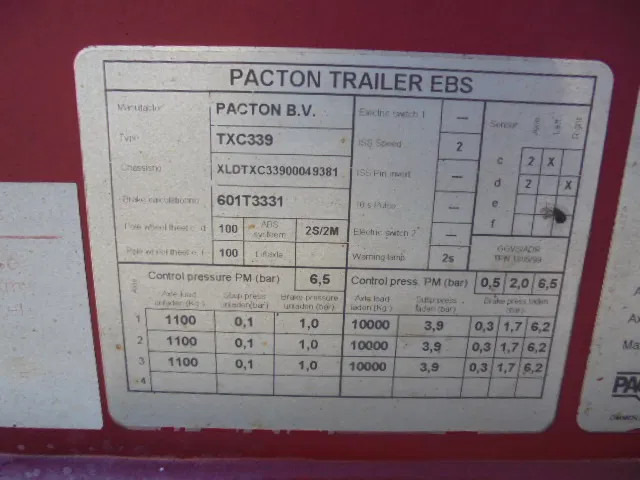 Semirremolque portacontenedore/ Intercambiable Pacton TXC 339 NL TRAILER: foto 10