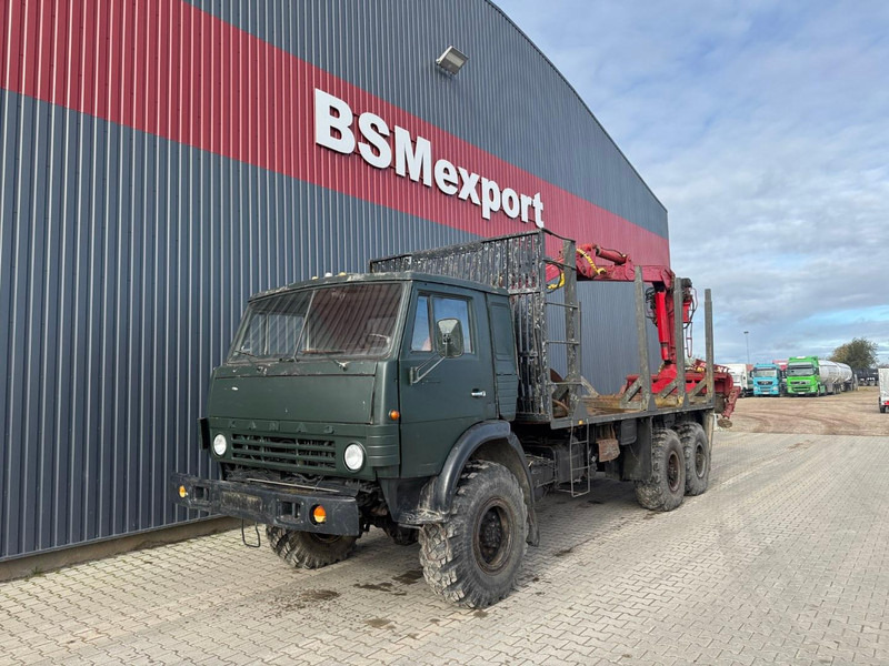 Kamaz 43101, 6x6 - Camión forestal, Camión grúa: foto 1 Kamaz 43101, 6x6 - Camión forestal, Camión grúa: foto 1
