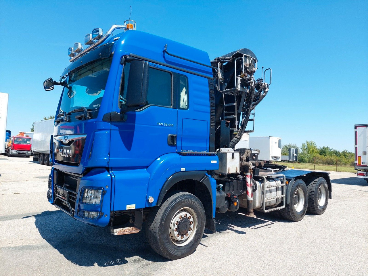 MAN TG3 33.510 6X6 BL KRAN LANGHOLZ Kesla 2117ZT94 - Cabeza tractora: foto 1 MAN TG3 33.510 6X6 BL KRAN LANGHOLZ Kesla 2117ZT94 - Cabeza tractora: foto 1