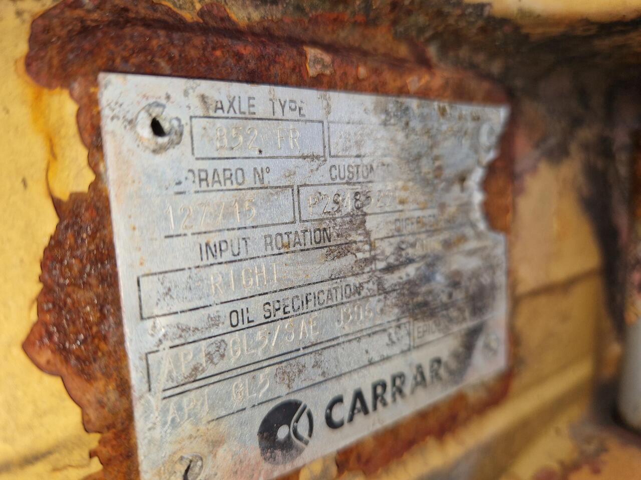 EJES CARRARO 852 FR PAR CASE 1288 - Eje y piezas para Maquinaria de construcción: foto 3 EJES CARRARO 852 FR PAR CASE 1288 - Eje y piezas para Maquinaria de construcción: foto 3