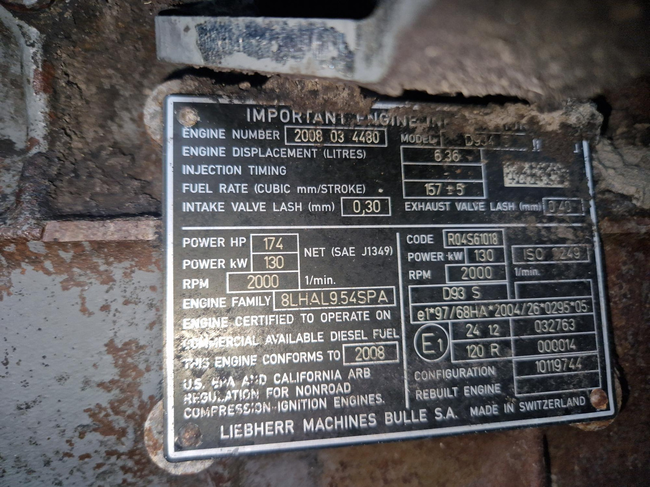 LIEBHERR D934S A6 - Motor para Maquinaria de construcción: foto 4 LIEBHERR D934S A6 - Motor para Maquinaria de construcción: foto 4