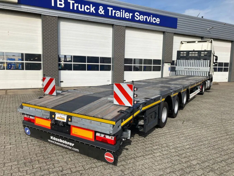 Leasing para Kässbohrer SPA M3 / 1N - 18 / 27 Heavy Duty uitschuifbare vlakke mega trailer met liftas, rongen en oprijplaten Kässbohrer SPA M3 / 1N - 18 / 27 Heavy Duty uitschuifbare vlakke mega trailer met liftas, rongen en oprijplaten: foto 8